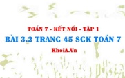 Bài 3.2 trang 45 SGK Toán 7 tập 1 Kết nối tri thức
